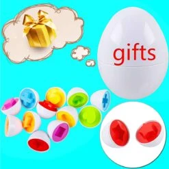 Flightmode- Jouets Œufs Assortis Enfants 12pcs Couleurs Et Formes Apprentissage Jouets De Tri Œufs En Plastique Trouver 18 Mois Montessori Puzzle Éducatif Pour Noël Fête Des Enfants Cadeau D'anniversaire -DUNI Magasin 1200x1200 681