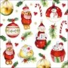 80x Serviettes De Table De Noël/sur Le Thème De Noël Avec Décorations De Noël 33 X 33 Cm - Serviettes De Noël/serviettes Jetables -DUNI Magasin 1200x1200 713