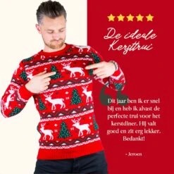 Ugly Christmas Sweater Femme/Homme - Rennes Et Sapins De Sapins De Noël - Pour Homme Et Femme - 3XL Taille XXXL - Unisexe -DUNI Magasin 1200x1200 752