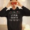 Sweat à Capuche De Noël Candy Cane - Avec Texte : Team Santa - Couleur Zwart - ( TAILLE S - Costumes De Noël FIT ) - Vêtements De Noël Pour Femmes Et Hommes -DUNI Magasin 1200x1200 770