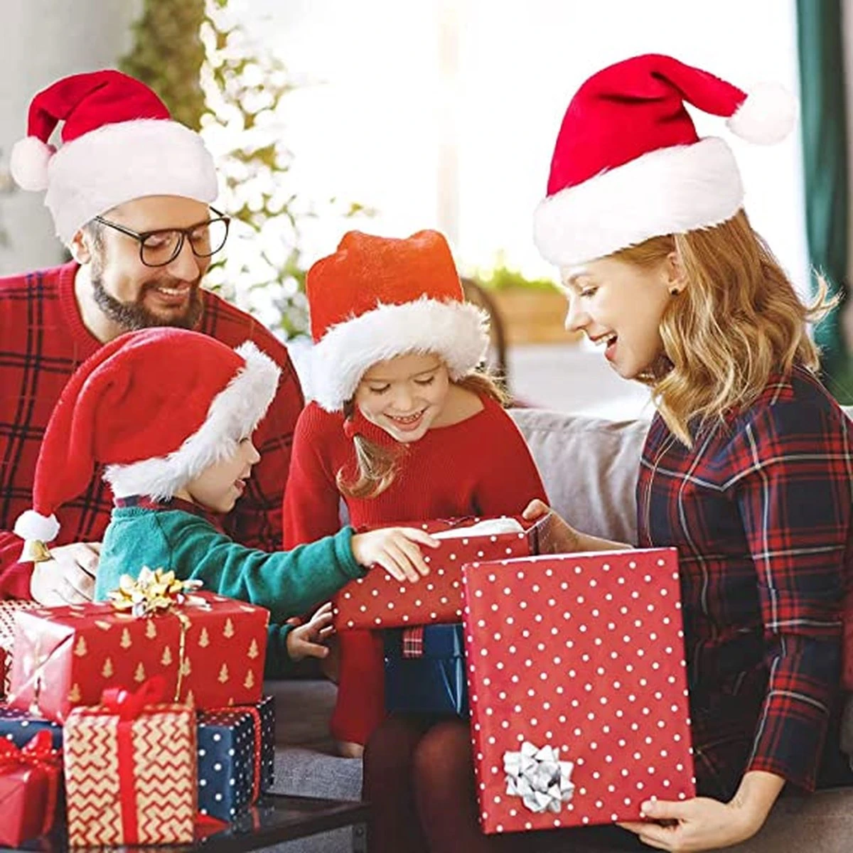 Chapeau De Noël Adulte, Chapeau De Père Noël En Peluche, Chapeau De Fête, Chapeau De Père Noël Bord En Fourrure épaisse Pour Adultes, Chapeau De Père Noël 5 Chapeau De Noël Adulte, Chapeau De Père Noël En Peluche, Chapeau De Fête, Chapeau De Père Noël Bord En Fourrure épaisse Pour Adultes, Chapeau De Père Noël – Image 3