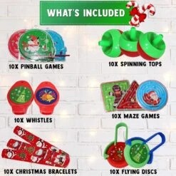 L'Twiddlers Pack De 100 Jouets De Noël, Sélection énorme, Idéal Pour Les Charges De Stockage - Party Enfants Faveurs - Piñata - Enfants De Noël Et Plus -DUNI Magasin 1200x1200 839