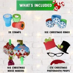 L'Twiddlers Pack De 100 Jouets De Noël, Sélection énorme, Idéal Pour Les Charges De Stockage - Party Enfants Faveurs - Piñata - Enfants De Noël Et Plus -DUNI Magasin 1200x1200 840