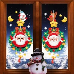 Autocollants De Fenêtre, 25 Autocollants De Fenêtre, Double Face, Autocollants De Noël, Décoration De Noël, Application Répétable, Adaptés à La Décoration De Fête De Noël ! -DUNI Magasin 1200x1200 931