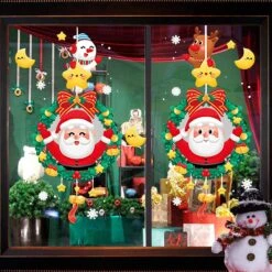 Autocollants De Fenêtre, 25 Autocollants De Fenêtre, Double Face, Autocollants De Noël, Décoration De Noël, Application Répétable, Adaptés à La Décoration De Fête De Noël ! -DUNI Magasin 1200x1200 933