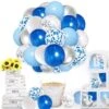 60 Pièces Ballon De Naissance Ensemble Garçon Baby Shower Décoration Paquet MagieQ Blauw Argent Wit |Décoration|Fête| Mariage |Mariage |Noël|Nouvel An -DUNI Magasin 1200x1200 958