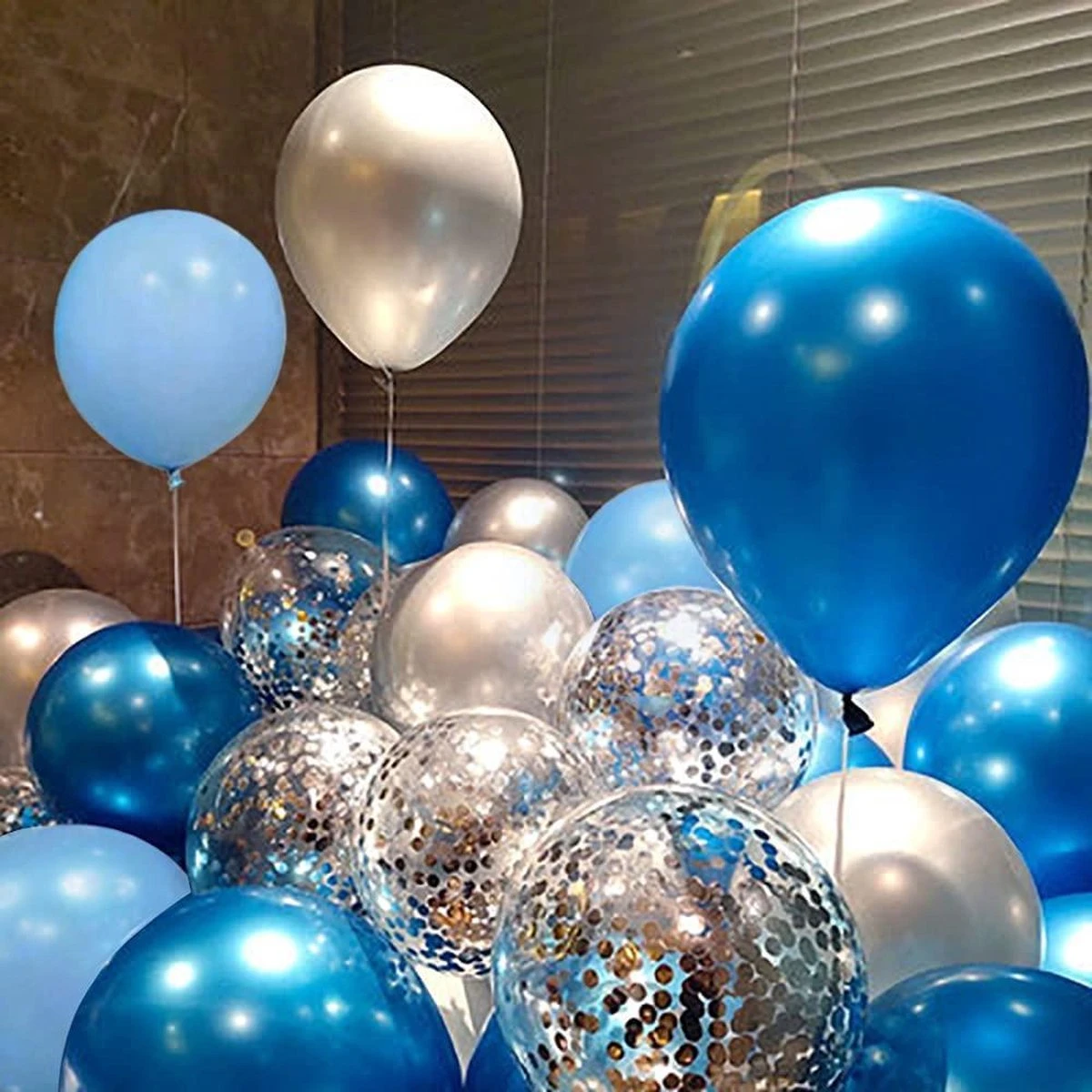 60 Pièces Ballon De Naissance Ensemble Garçon Baby Shower Décoration Paquet MagieQ Blauw Argent Wit |Décoration|Fête| Mariage |Mariage |Noël|Nouvel An 6 60 Pièces Ballon De Naissance Ensemble Garçon Baby Shower Décoration Paquet MagieQ Blauw Argent Wit |Décoration|Fête| Mariage |Mariage |Noël|Nouvel An – Image 4