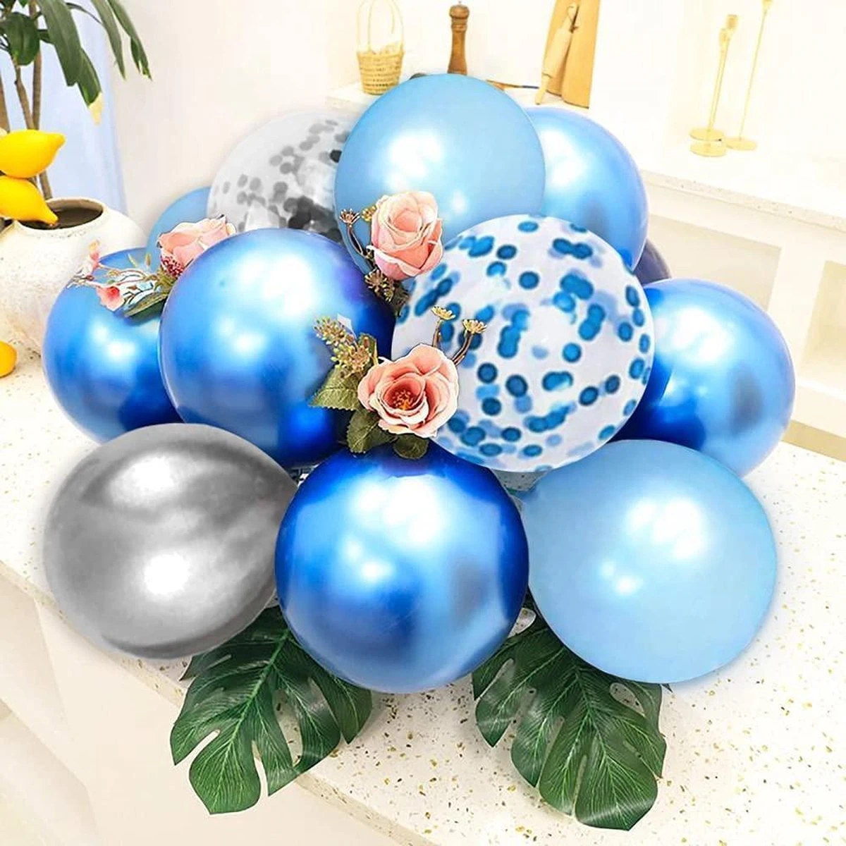 60 Pièces Ballon De Naissance Ensemble Garçon Baby Shower Décoration Paquet MagieQ Blauw Argent Wit |Décoration|Fête| Mariage |Mariage |Noël|Nouvel An 10 60 Pièces Ballon De Naissance Ensemble Garçon Baby Shower Décoration Paquet MagieQ Blauw Argent Wit |Décoration|Fête| Mariage |Mariage |Noël|Nouvel An – Image 8
