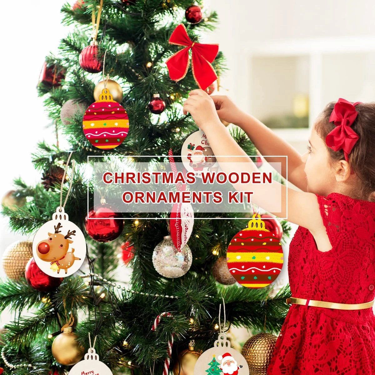 Cintres En Bois Pour Sapin De Noël, Kit De Bricolage, Beaux Disques En Bois Ronds Vides, Découpes, Noël, Artisanat Pour Enfants, Tout-petits, Bricolage, Sapin De Noël, Décoration à Suspendre (48 Pièces) 4 Cintres En Bois Pour Sapin De Noël, Kit De Bricolage, Beaux Disques En Bois Ronds Vides, Découpes, Noël, Artisanat Pour Enfants, Tout-petits, Bricolage, Sapin De Noël, Décoration à Suspendre (48 Pièces) – Image 2