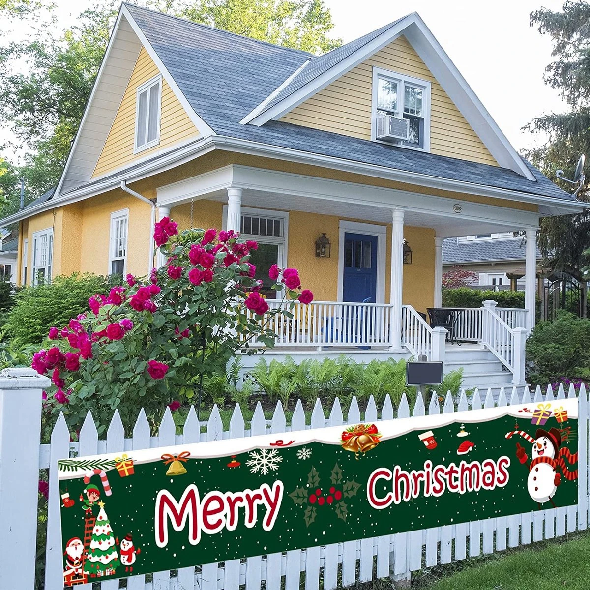 Bannière Joyeux Noël Bannière De Signe De Noël Bannière De Fête De Noël Décoration De Noël à Suspendre Pour L'extérieur Ou L'intérieur, Bannières Vertes Décoration De Fête 50x300cm 4 Bannière Joyeux Noël Bannière De Signe De Noël Bannière De Fête De Noël Décoration De Noël à Suspendre Pour L'extérieur Ou L'intérieur, Bannières Vertes Décoration De Fête 50x300cm – Image 2