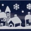 1x Décoration De Fenêtre De Noël Autocollants De Fenêtre Ville Blanche Avec Maisons 12,5 X 58,5 Cm - Décoration De Fenêtre / Autocollants De Décoration De Fenêtre -DUNI Magasin 1200x405 2