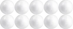 10x Hobby / DIY Boule / Boule En Polystyrène 10 Cm - Fabrication De Boules De Noël - Matériaux De Base Artisanaux / Matériel De Loisir