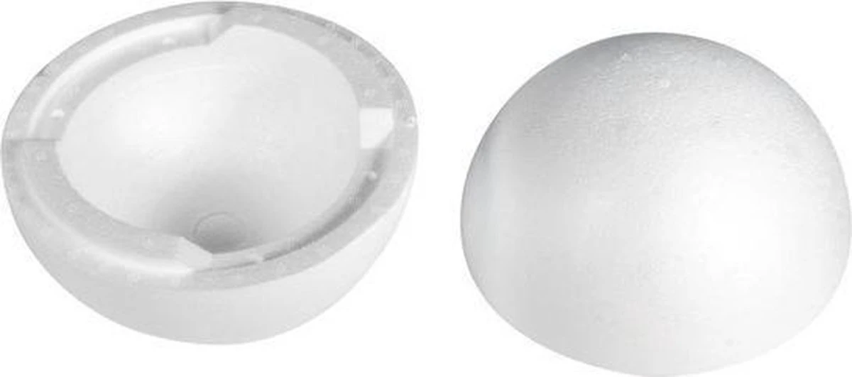 15x Hobby / DIY Boule De Polystyrène / Sphère 15 Cm Demi-coquilles - Fabrication De Boules De Noël - Fabrication De Matériaux De Base / Matériel De Loisir 4 15x Hobby / DIY Boule De Polystyrène / Sphère 15 Cm Demi-coquilles - Fabrication De Boules De Noël - Fabrication De Matériaux De Base / Matériel De Loisir – Image 2
