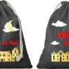 4x Sac Cadeau Sint And Piet Noir Avec Cordon De Serrage - Sac En Coton / Jute - Sinterklaas - Sac Cadeau Pour Petits Cadeaux / Réveillon De Noël -DUNI Magasin 1200x581 1