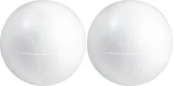 2x Boules / Sphères En Polystyrène Pour Passe-temps / Bricolage Demi-coquilles De 40 Cm - Fabrication De Boules De Noël - Fabrication De Matériaux De Base / Matériel De Loisir