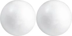 2x Hobby / DIY Boule De Polystyrène / Sphère 7 Cm - Fabrication De Boules De Noël - Fabrication De Matériaux De Base / Matériel De Loisir