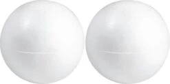 2x Hobby / DIY Boule De Polystyrène / Sphère Demi-coquilles De 15 Cm - Fabrication De Boules De Noël - Fabrication De Matériaux De Base / Matériel De Loisir