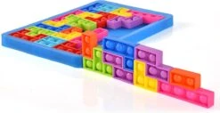 Pop It Fidget Toys - Fidget Toy Pop It Puzzle - Pop It Fidget Toys-tetris Puzzle 27 Pièces - IQ Puzzle-IQ Smart Toys - Pop It Puzzle - Fidget Puzzle - Sinterklaas Cadeaux - Cadeaux De Noël - Puzzle Arc-en-ciel