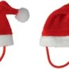 10x Mini Chapeaux De Père Noël Avec Sangle Pour Jouets En Peluche / Poupées / Animaux De Compagnie - Chapeaux De Bonnets De Noël
