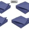 2000x Serviette 33cm 2 Plis Bleu Foncé - Serviettes En Tissu Dîner Food Festival Collation Carnaval Festival Événement Fête à Thème De Noël Biodégradable -DUNI Magasin 1200x722