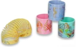 Ressort D'escalier - Pastel - Sirène - Animaux Marins Sous L'eau - Ressort De Marche Speelgoed De Printemps Tapis D'escalier Chenille Printemps - Cadeau De Noël Sinterklaas Chaussure Cadeau - 6,5 Cm