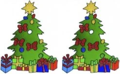 5x Autocollants De Fenêtre De Noël Images D'arbres De Noël 30 Cm - Décoration De Fenêtre Noël - Autocollants De Noël Kinder