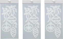 3x Morceaux D'autocollants De Fenêtre Renne 49 Cm - Décoration De Fenêtre / Autocollants De Décoration De Fenêtre Décorations De Noël