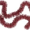Guirlandes En Feuille De Sapin De Noël/guirlandes De Lametta De 180 X 7 Cm De Couleur Rouge Avec De La Neige -DUNI Magasin 1200x761 2