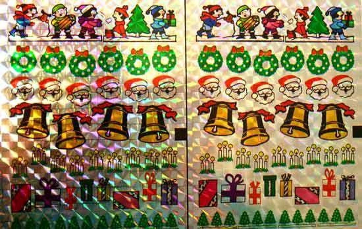 Feuilles D'autocollants Découpés Holographiques De Noël - 60 Feuilles D'autocollants Et 12 Différentes - Convient Pour Les Cadeaux, Les Cartes Et Les Albums Photo 15 Feuilles D'autocollants Découpés Holographiques De Noël - 60 Feuilles D'autocollants Et 12 Différentes - Convient Pour Les Cadeaux, Les Cartes Et Les Albums Photo – Image 13