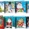 Cards & Crafts 8 Cartes De Noël Pour Peinture De Diamants - 15x15cm - Cartes De Noël Avec Enveloppes - Ensemble Complet De Peinture Au Diamond