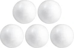 60x Hobby/ Bricolage Boule De Polystyrène / Sphère 4 Cm - Fabrication De Boules De Noël - Fabrication De Matériaux De Base / Matériel De Loisir
