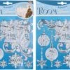 2x Morceaux D'autocollants De Fenêtre De Noël Images De Flocons De Neige 18 X 24 Cm - Décoration De Fenêtre De Décoration De Fenêtre - Autocollants De Noël Kinder -DUNI Magasin 1200x781 1