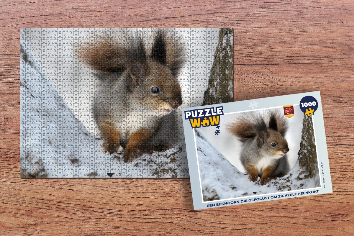 Puzzle Écureuil - Animal - Arbre - Hiver - Puzzle - Puzzle 1000 Pièces Adultes - Noël - Cadeau - Cadeau De Noël Pour Hommes, Femmes Et Enfants - Sinterklaas Présente - Sinterklaas Pour Les Grands Enfants 4 Puzzle Écureuil - Animal - Arbre - Hiver - Puzzle - Puzzle 1000 Pièces Adultes - Noël - Cadeau - Cadeau De Noël Pour Hommes, Femmes Et Enfants - Sinterklaas Présente - Sinterklaas Pour Les Grands Enfants – Image 2
