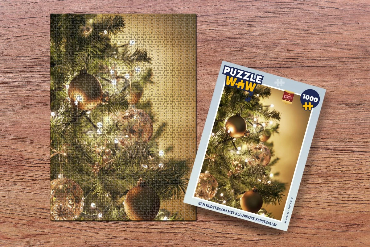 Puzzle Un Sapin De Noël Avec Des Boules Colorées - Puzzle - Puzzle 1000 Pièces Adultes - Noël - Cadeau - Cadeau De Noël Pour Hommes, Femmes Et Enfants - Sinterklaas Cadeaux - Sinterklaas Pour Les Grands Enfants 4 Puzzle Un Sapin De Noël Avec Des Boules Colorées - Puzzle - Puzzle 1000 Pièces Adultes - Noël - Cadeau - Cadeau De Noël Pour Hommes, Femmes Et Enfants - Sinterklaas Cadeaux - Sinterklaas Pour Les Grands Enfants – Image 2