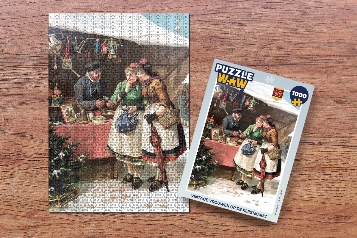Puzzle Noël - Portrait Marché De Noël - Vintage - Puzzle - Puzzle 1000 Pièces Adultes - Noël - Cadeau - Cadeau De Noël Pour Hommes, Femmes Et Enfants - Sinterklaas Cadeaux - Sinterklaas Pour Les Grands Enfants 4 Puzzle Noël - Portrait Marché De Noël - Vintage - Puzzle - Puzzle 1000 Pièces Adultes - Noël - Cadeau - Cadeau De Noël Pour Hommes, Femmes Et Enfants - Sinterklaas Cadeaux - Sinterklaas Pour Les Grands Enfants – Image 2