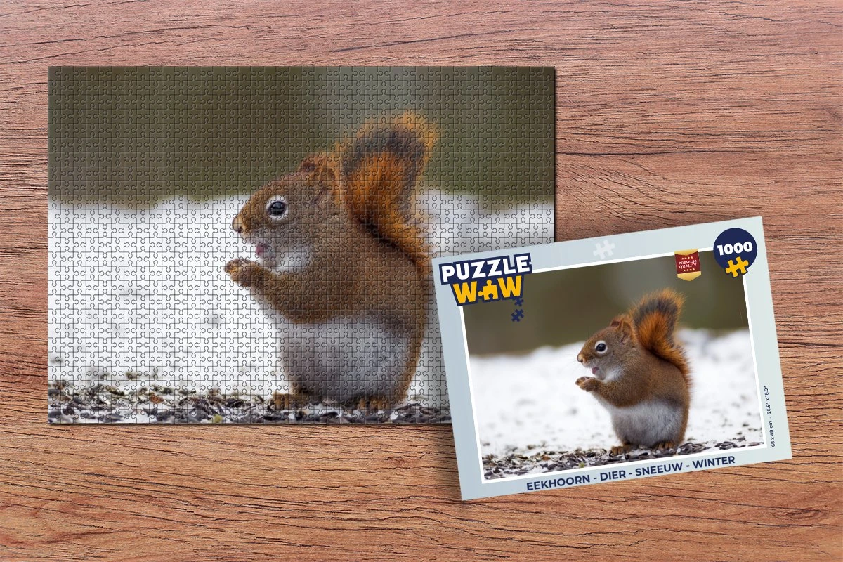Puzzle Écureuil - Animal - Neige - Hiver - Puzzle - Puzzle 1000 Pièces Adultes - Noël - Cadeau - Cadeau De Noël Pour Hommes, Femmes Et Enfants - Sinterklaas Présente - Sinterklaas Pour Les Grands Enfants 4 Puzzle Écureuil - Animal - Neige - Hiver - Puzzle - Puzzle 1000 Pièces Adultes - Noël - Cadeau - Cadeau De Noël Pour Hommes, Femmes Et Enfants - Sinterklaas Présente - Sinterklaas Pour Les Grands Enfants – Image 2