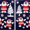 3x Feuille De Décoration De Fenêtre De Noël Autocollants De Fenêtre Du Père Noël 28,5 X 40 Cm -DUNI Magasin 1200x834 1