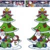 2 X Stickers Fenêtre Noël Bonhomme De Neige / Images Père Noël 30 Cm - Décoration Fenêtre Décoration De Fenêtre - Stickers Noël Kinder