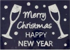 1x Morceaux D'autocollants De Fenêtre à Paillettes De Noël Joyeux Noël 40 Cm - Décoration De Fenêtre / Autocollants De Décoration De Fenêtre Décorations De Noël