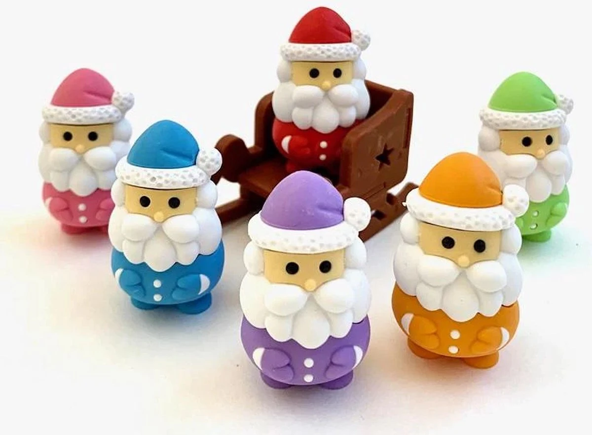 IWAKO Santa Dans La Couleur BLEU/ORANGE/ROUGE/ROSE/VIOLET/VERT Ou Un TRAÎNEAU En GOM Eco Gomme De Puzzle écologique, Parfaite Pour Un Cadeau De Noël 7 IWAKO Santa Dans La Couleur BLEU/ORANGE/ROUGE/ROSE/VIOLET/VERT Ou Un TRAÎNEAU En GOM Eco Gomme De Puzzle écologique, Parfaite Pour Un Cadeau De Noël – Image 5