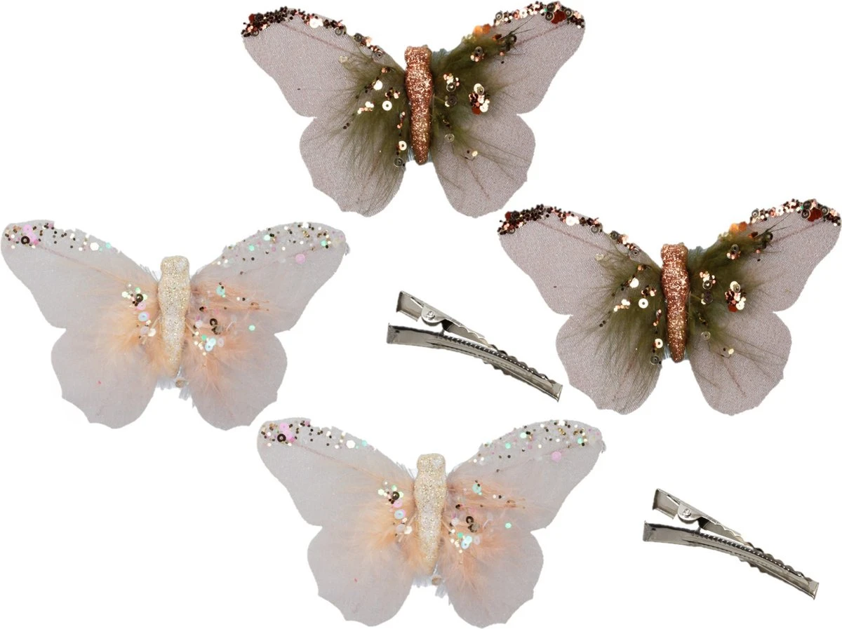 10x Pcs Décoration Papillons Sur Clip Crème/beige 11 X 8 Cm - Décoration Papillons - Décoration Décorations Pour Sapins De Noël 9 10x Pcs Décoration Papillons Sur Clip Crème/beige 11 X 8 Cm - Décoration Papillons - Décoration Décorations Pour Sapins De Noël – Image 7