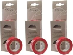 Ruban Adhésif Pour Fenêtre Rouge Décorations De Noël En Rouleau 1000 Cm Lot De 6 - Décorations Pour Fenêtres