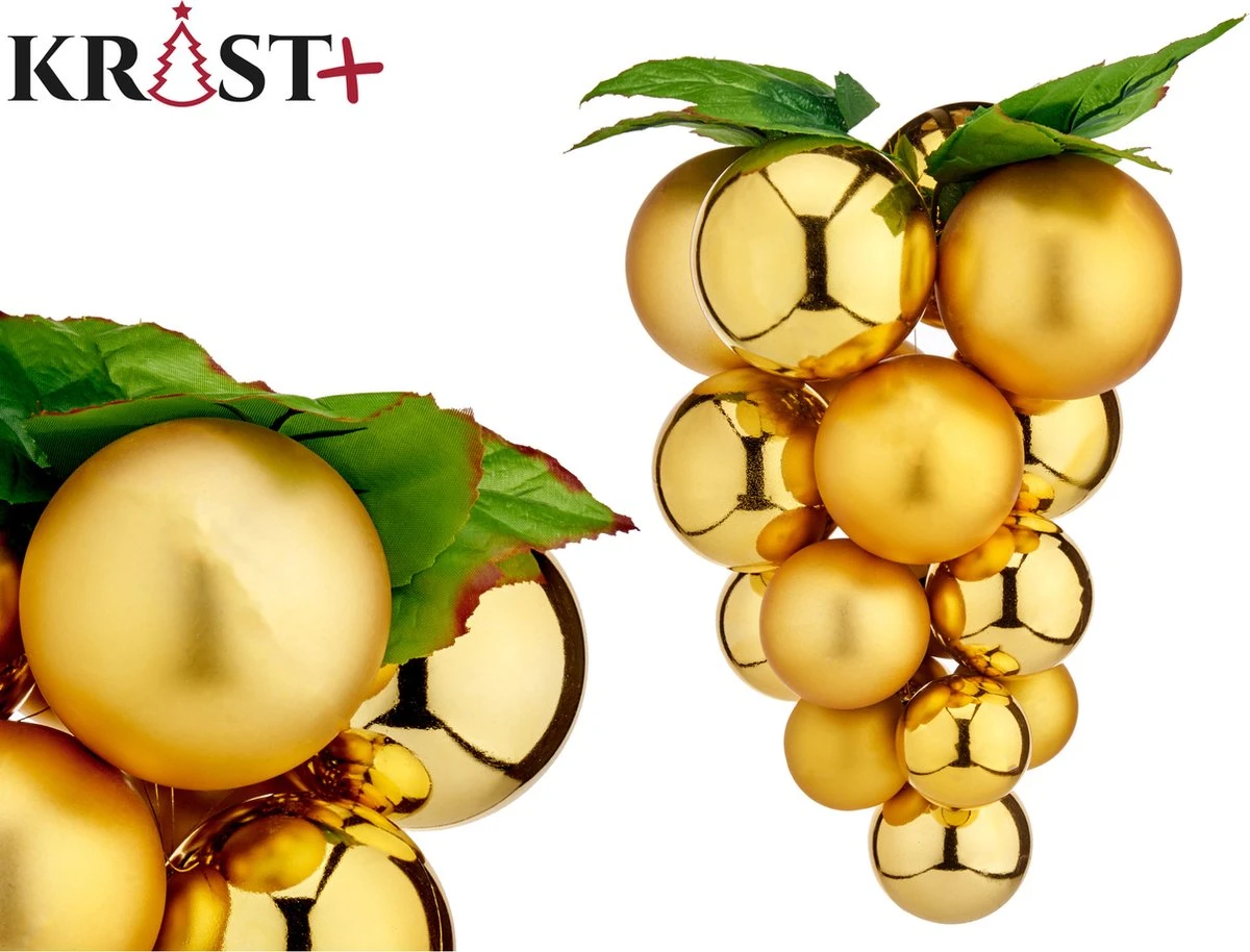 1x Décoration Grappe De Raisin Or En Plastique 33 Cm - Faux Fruits/faux Fruits Pour Décorations Sur Le Thème Du Vin Ou Décorations De Noël 4 1x Décoration Grappe De Raisin Or En Plastique 33 Cm - Faux Fruits/faux Fruits Pour Décorations Sur Le Thème Du Vin Ou Décorations De Noël – Image 2