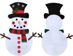 Bonhomme De Neige En Feutres Pour Enfants Avec 30 Accessoires - Bonhomme De Neige - 100cm - Mini Bonhomme De Neige - Décorations De Noël - DIY -DUNI Magasin 1200x923