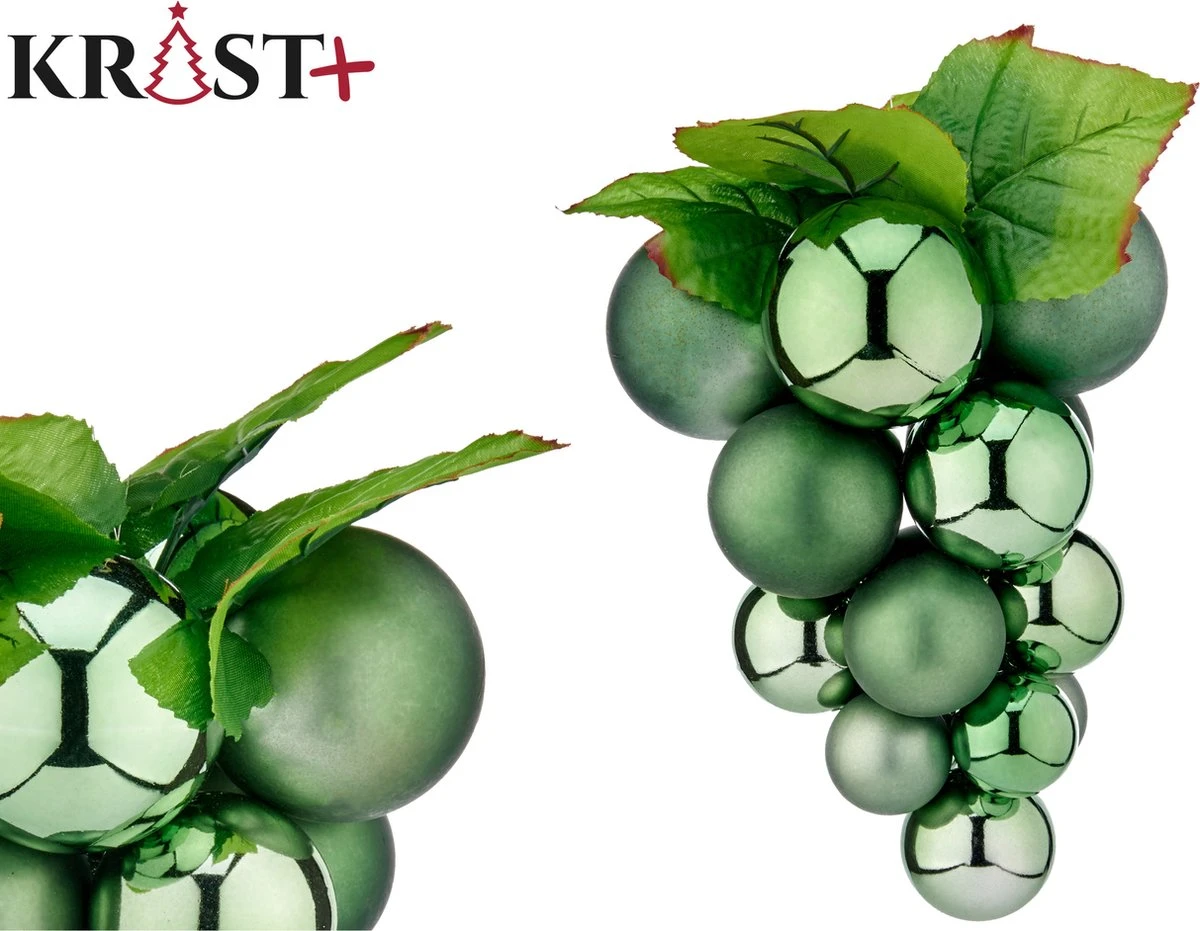 1x Décoration Grappe De Raisin Verte En Plastique 33 Cm - Faux Fruits/faux Fruits Pour Décorations Sur Le Thème Du Vin Ou Décorations De Noël 4 1x Décoration Grappe De Raisin Verte En Plastique 33 Cm - Faux Fruits/faux Fruits Pour Décorations Sur Le Thème Du Vin Ou Décorations De Noël – Image 2