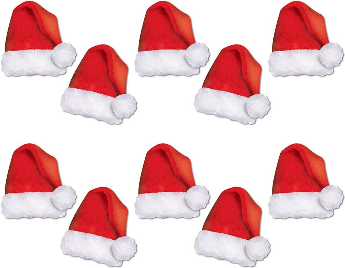 20x Pièces Chapeaux De Noël Mur/table Décoration De Noël Karton 13 Cm - Décorations De Noël 3 20x Pièces Chapeaux De Noël Mur/table Décoration De Noël Karton 13 Cm - Décorations De Noël