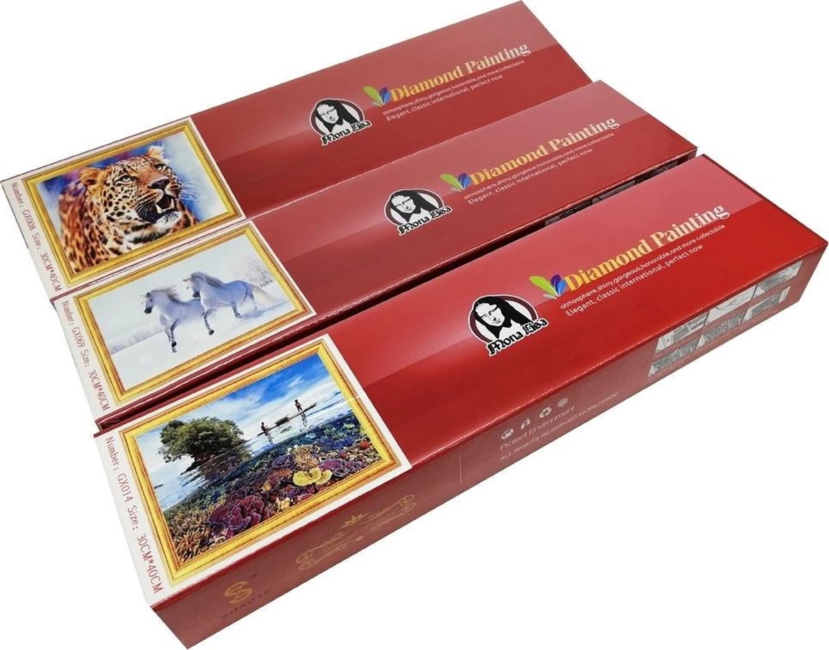 Ensemble De Peinture De Diamants - Série De Noël - Chat à La Table - 40x30 Cm - Set Complet - Couverture Complète - Pierres Rondes - Dielay 3 Ensemble De Peinture De Diamants - Série De Noël - Chat à La Table - 40x30 Cm - Set Complet - Couverture Complète - Pierres Rondes - Dielay – Image 2