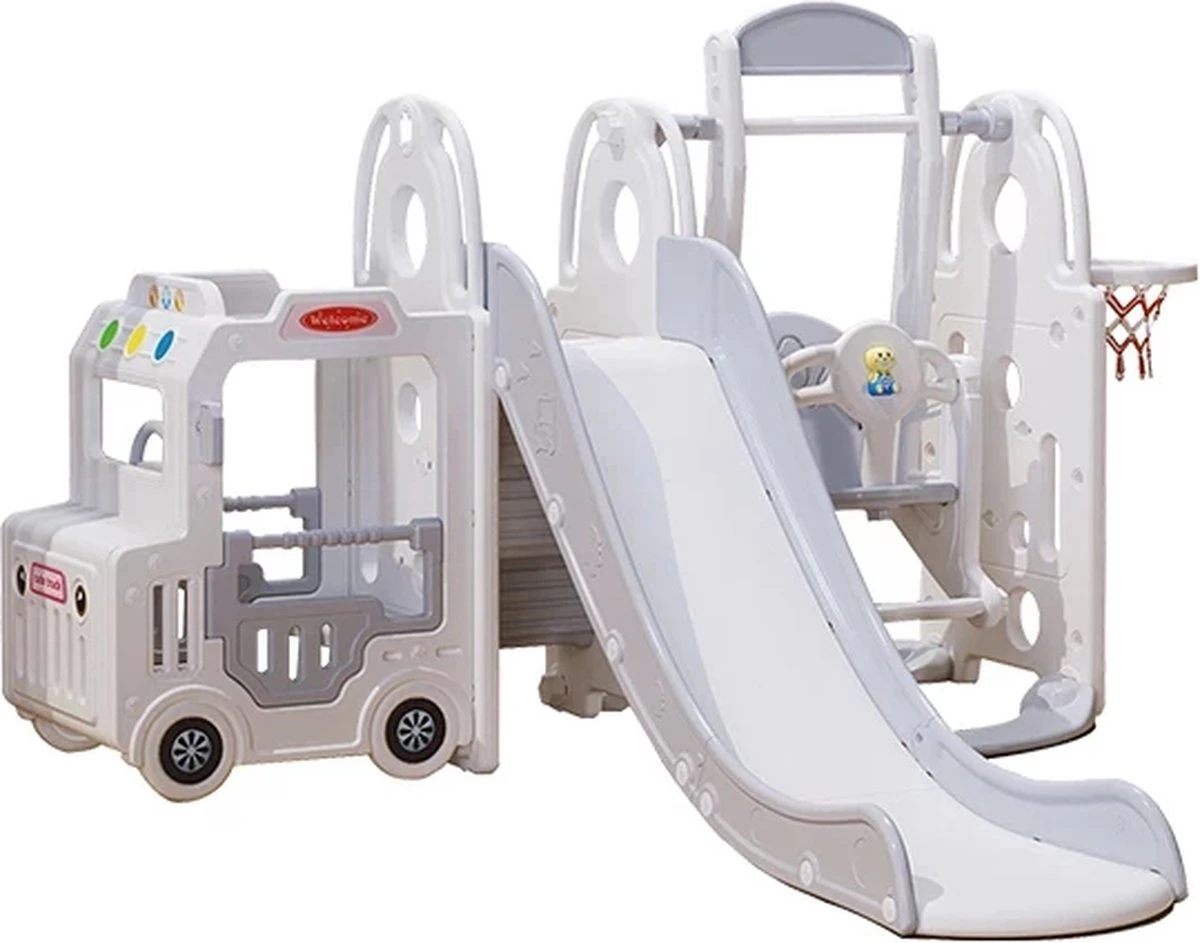 Playset XXL Avec Toboggan Et Balançoire - Van Wit Pour L'intérieur Et L'extérieur - Bébé - Toddler - Toddler - Cadeau - 1 An - 2 Ans - 3 Ans - Sinterklaas - Noël - Garçon - Fille - Slider 6 Playset XXL Avec Toboggan Et Balançoire - Van Wit Pour L'intérieur Et L'extérieur - Bébé - Toddler - Toddler - Cadeau - 1 An - 2 Ans - 3 Ans - Sinterklaas - Noël - Garçon - Fille - Slider – Image 4