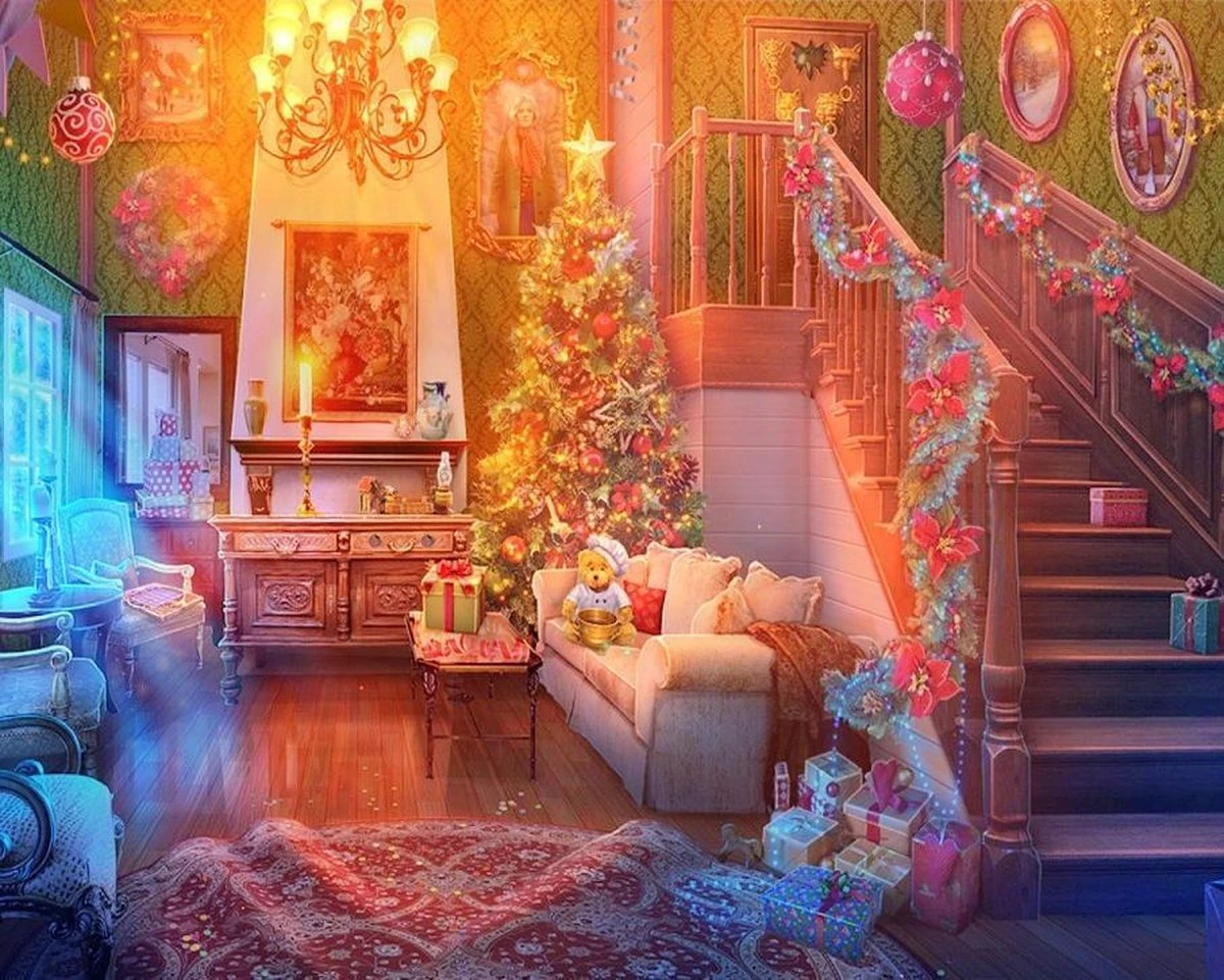 Paquet De Peinture De Diamants - Série Noël - Salon Avec Cadeaux - 50x40 Cm - Set Complet - Couverture Complète - Pierres Rondes - Dielay 3 Paquet De Peinture De Diamants - Série Noël - Salon Avec Cadeaux - 50x40 Cm - Set Complet - Couverture Complète - Pierres Rondes - Dielay