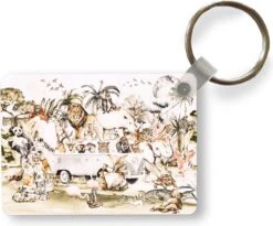 Porte-clés - Bus Volkswagen - Enfants - Lion - Plastique - Cadeau De Sinterklaas - Cadeau De Noël - Cadeaux De Chaussures - Cadeaux De Distribution